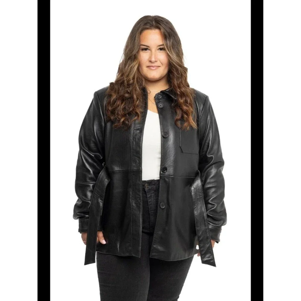 Glamour Gridlock Womens Fashion Leather Jacket